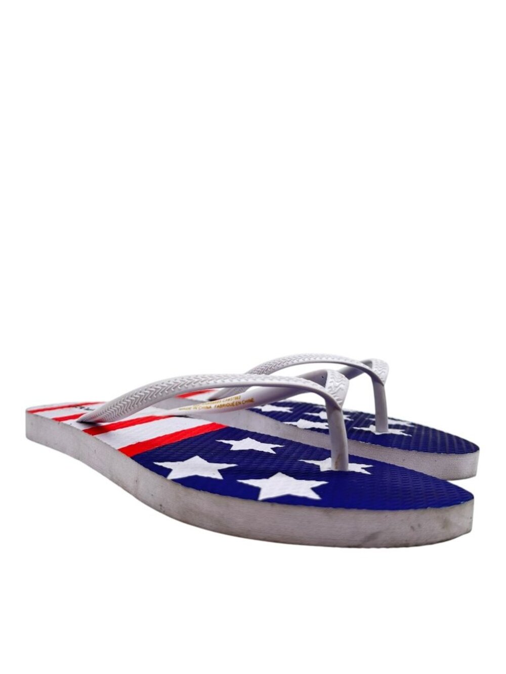 Nordstrom Abound Flip Flop Sandal 11 USA American Flag Thong Slide Beach Pool
